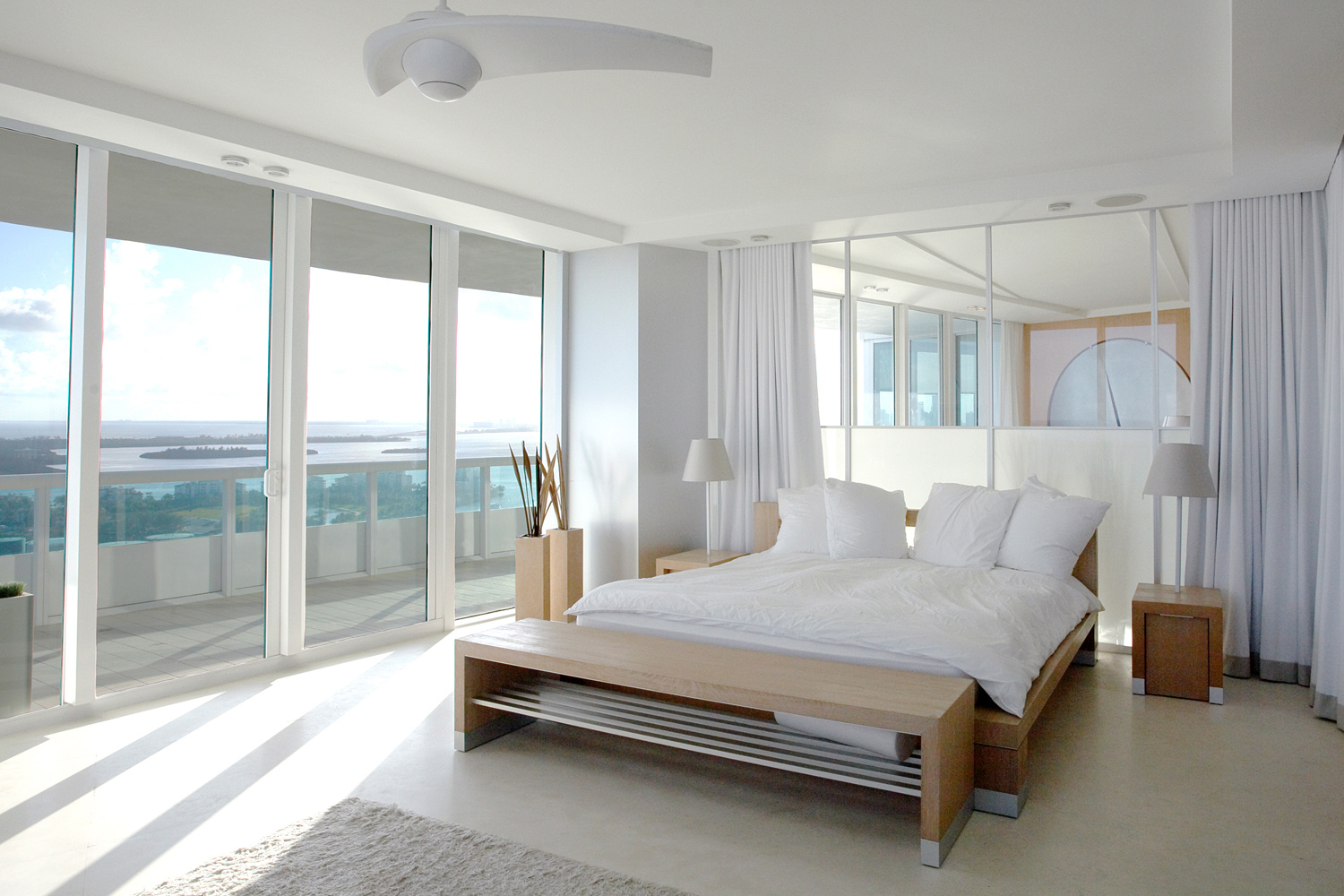 Chambre à coucher d'un appartement à Miami, FL